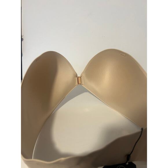 NWT Evelyn & Bobbie Women's Everyday Bustier Strapless Bra Cream 08.14.098 (36D) - Picture 8 of 13